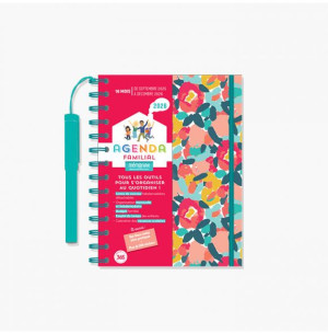 Agenda Semainier 2026 A5 - De Janvier à Décembre 2026 - Format 21,5x15,5 Cm - Design Fruits Et Fleurs - Pages Mensuelles Et Hebdomadaires