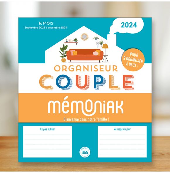 Mémoniak : organiseur couple (édition 2023) - Collectif - Editions 365 -  Papeterie / Coloriage - Raconte-moi la Terre (Bron) BRON