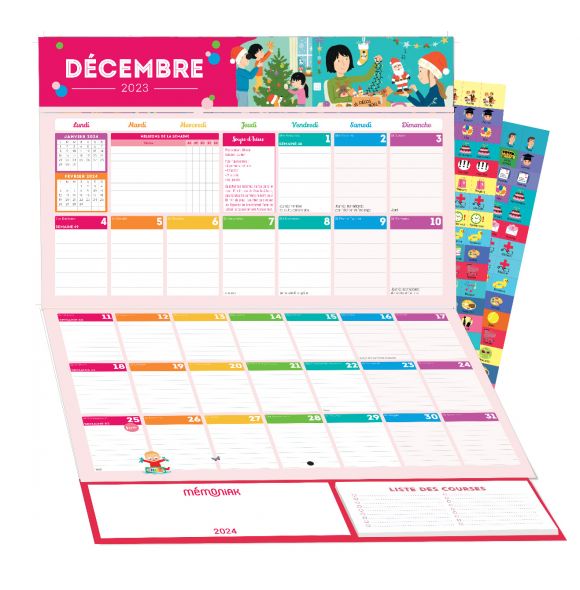 Calendrier Personnalisé de Planification Mensuelle -Plexiglass- Wepic