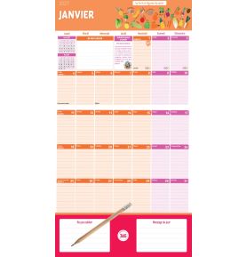 Organiseur familial Mémoniak 2027, calendrier organisation familiale mensuel (sept. 2026- déc. 2027) 