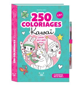 250 coloriages kawaï 
