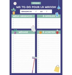 Ma to-do maison Mémoniak : 52 to-do lists pour s’organiser