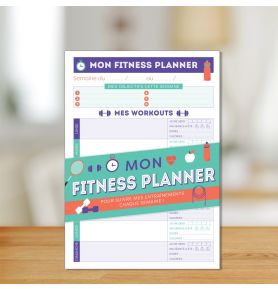 Mon fitness planner pour suivre mes entraînements chaque semaine !