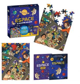 Coffret puzzle documentaire - Espace & Système solaire