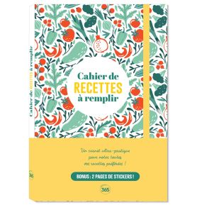 Cahier de recettes à remplir