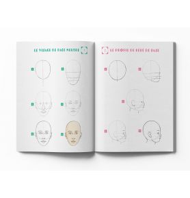 300 modèles à dessiner en pas à pas - Visages & expressions