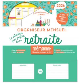 Organiseur mensuel Le Calendrier 2026 pour profiter de sa retraite