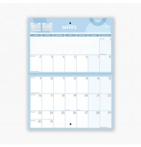 Organiseur aimanté calendrier mensuel sept. 2025-déc. 2026