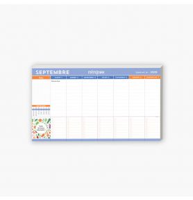 Pad aimanté Calendrier hebdo sept. 2025-août 2026, mini prix mini place