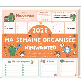 Ma semaine organisée 2026 avec Niniwanted