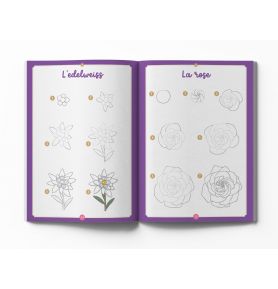 150 adorables fleurs à dessiner en pas à pas