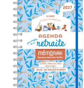 Agenda pour profiter de sa retraite 2027 janvier-décembre 12 mois