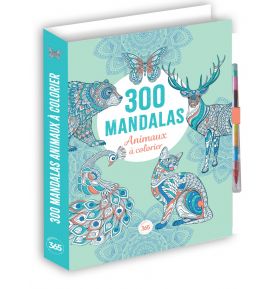 300 Mandalas - Animaux à colorier