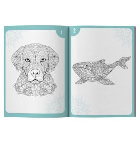 300 Mandalas - Animaux à colorier