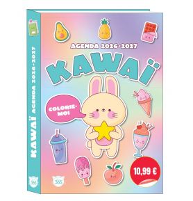 Agenda scolaire Kawaï Colorie-moi 2026-2027