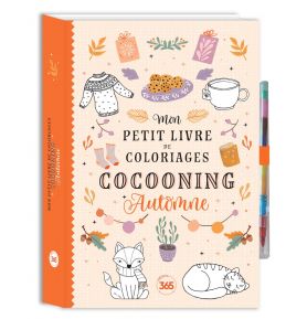 Mon petit livre de coloriages cocooning - Automne avec crayon multi-mines