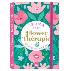 Agenda 2027 Flower thérapie pocket, janvier-décembre 2027, 12 mois