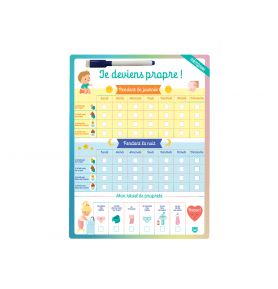 Tableau effaçable - Je deviens propre ! 