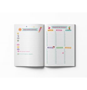 Agenda scolaire Kawai colorie-moi 2023-2024