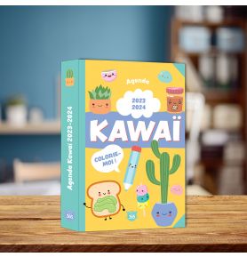 Agenda scolaire Kawai colorie-moi 2023-2024