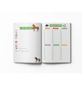 Mon agenda scolaire chevaux et poneys 2023-2024