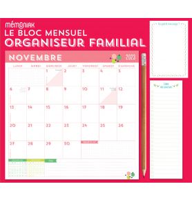 Organiseur Mémoniak avec Julie Ricci, calendrier mensuel (sept