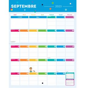 Organiseur Mémoniak avec Julie Ricci, calendrier mensuel (sept