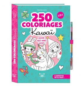 250 coloriages kawaï 